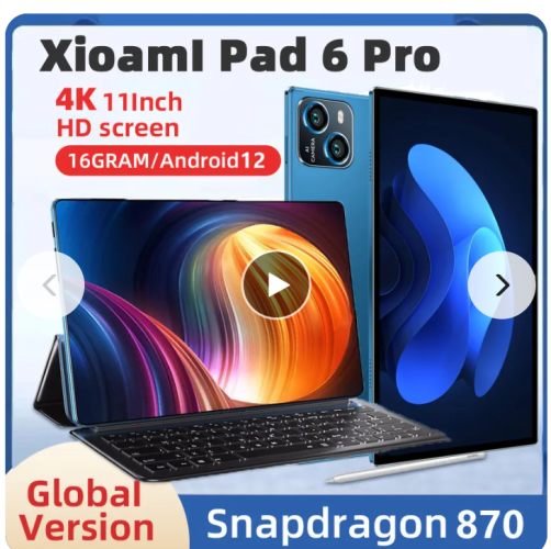 Tablet Pad 6 Pro Android PC Android 12 11 Cal 16GB /1T 5G Dual SIM GPS