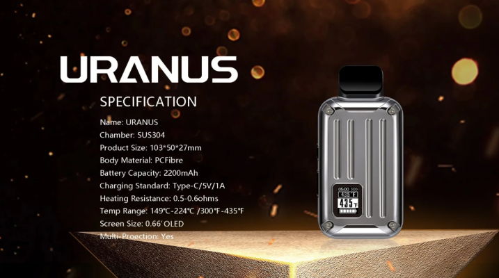 Atomizer waporyzator ANIX Uranus parownik do suchych ziół 2200 mAh